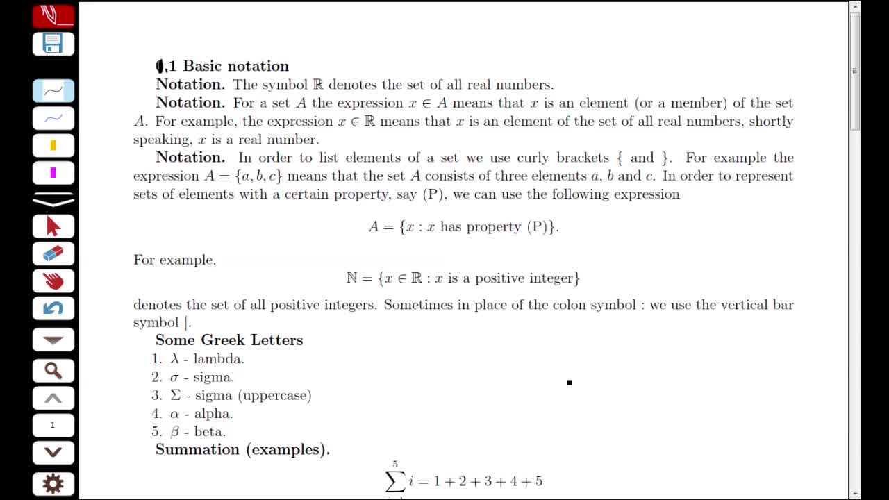 1.1 Basic Notation | Lumina Media Player