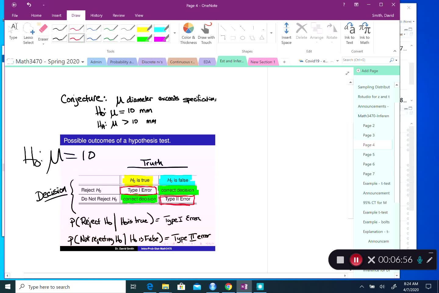 t-test - Slides - One Sample Mean | Lumina Media Player
